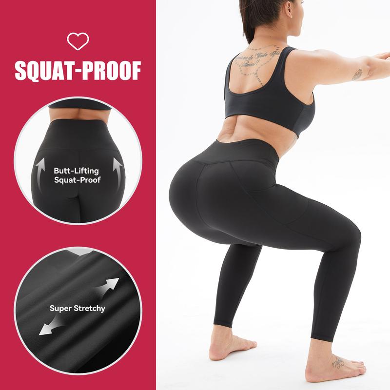 Enavell High Waisted Warm Fleece Lined Leggings