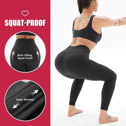 Enavell High Waisted Warm Fleece Lined Leggings