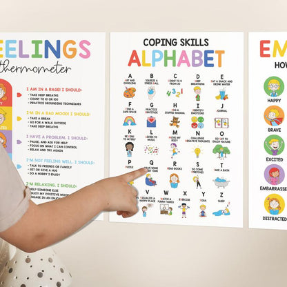 Enavell 12 Pcs Calming Posters