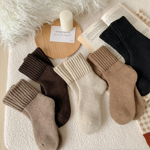Enavell Cozy Mid-Calf Socks (5 Pack)