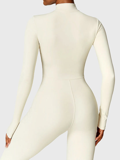 Enavell Long Sleeve Zipper Jumpsuit